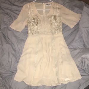 Beige formal dress